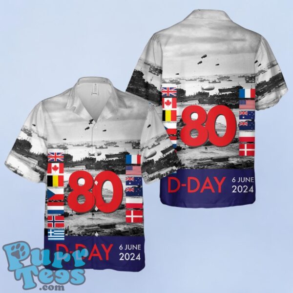 D-Day Anniversary 2024 Hawaiian Shirt Product Photo 1