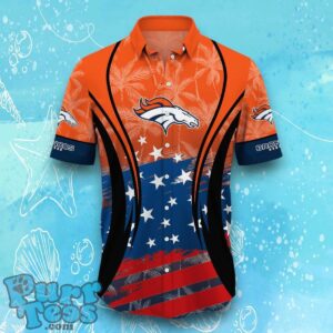 Denver Broncos NFL Hawaiian Shirt Flag 3D Summer Beach For Fans Product Photo 2