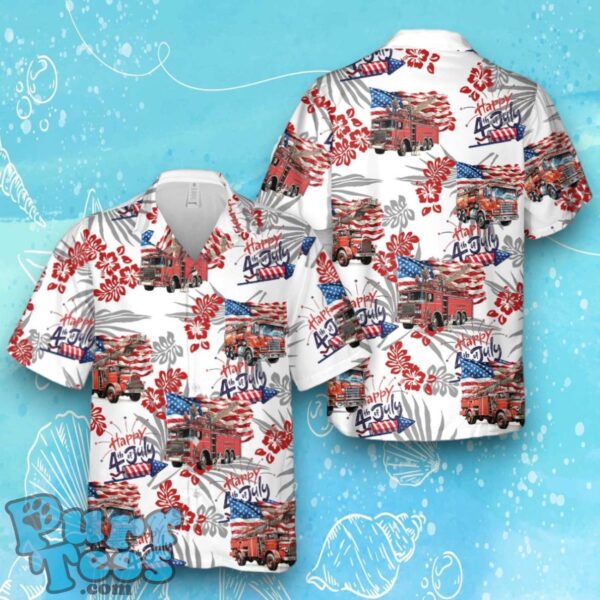 Fire Truck 4th Of July Hawaiian Shirt Gift For Men Women Product Photo 1