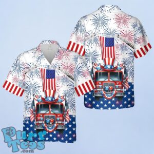 Fire Truck Firefighter, 4th Of July Hawaiian Shirt For Men Women Product Photo 1