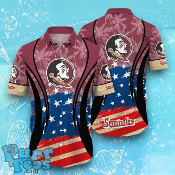 Florida State Seminoles NCAA2 Hawaiian Shirt Flag 3D Summer Beach For Fans Product Photo 1