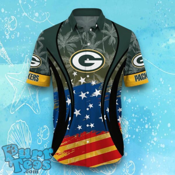 Green Bay Packers NFL Hawaiian Shirt Flag 3D Summer Beach For Fans Product Photo 2