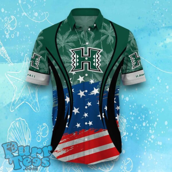 Hawaii Rainbow Warriors NCAA3 Hawaiian Shirt Flag 3D Summer Beach For Fans Product Photo 2