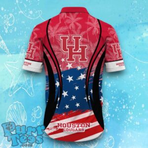 Houston Cougars NCAA3 Hawaiian Shirt Flag 3D Summer Beach For Fans Product Photo 3