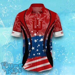 Indiana Hoosiers NCAA3 Hawaiian Shirt Flag 3D Summer Beach For Fans Product Photo 2