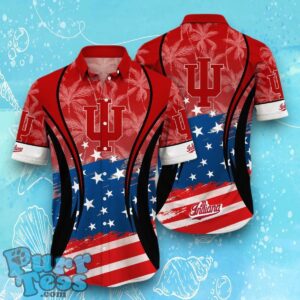 Indiana Hoosiers NCAA3 Hawaiian Shirt Flag 3D Summer Beach For Fans Product Photo 1