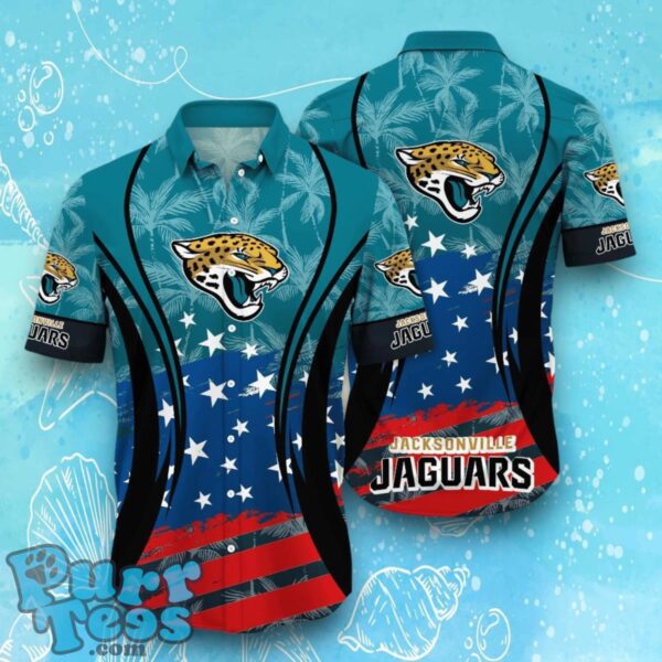 Jacksonville Jaguars NFL Hawaiian Shirt Flag 3D Summer Beach For Fans Product Photo 1