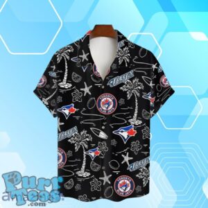 Toronto Blue Jays MLB Team Logo Beachscape Design Hawaiian Shirt And Short Product Photo 2