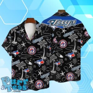 Toronto Blue Jays MLB Team Logo Beachscape Design Hawaiian Shirt And Short Product Photo 1