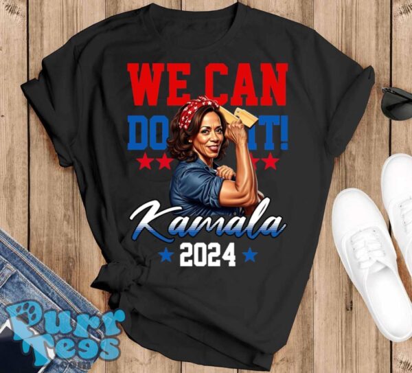 Kamala Harris For President 2024 We Can Do It! T-Shirt - Black T-Shirt