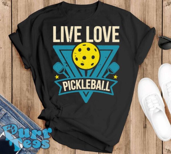 Vintage Pickleball Player Paddle - Retirement Live Love Pickleball T-Shirt Product Photo 1