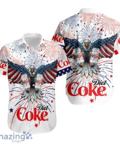 Aloha Independence Day Diet Coke USA Flag Hawaiian Shirt Product Photo 1