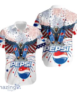 Aloha Independence Day Pepsi USA Flag Hawaiian Shirt Product Photo 1