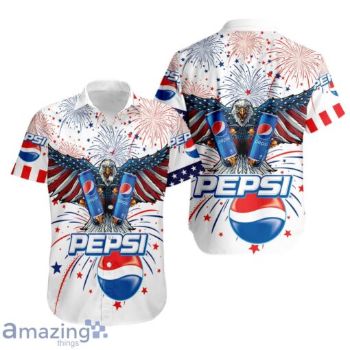 Aloha Independence Day Pepsi USA Flag Hawaiian Shirt Product Photo 1